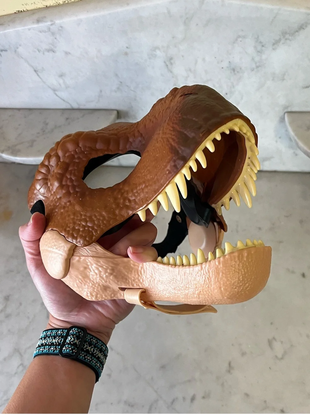 Halloween Jurassic World Moving Jaw T-Rex Mask